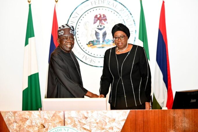 Tinubu and CJN Justice Kudirat Kekere-Ekun Tinubu