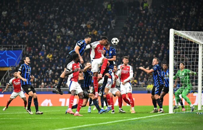 Arsenal vs Inter Milan in Champions League Champions League