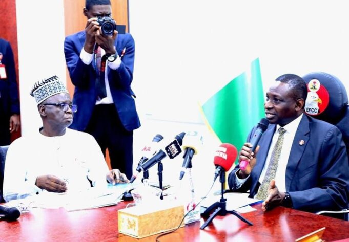 EFCC chairman with senators Constituency projects