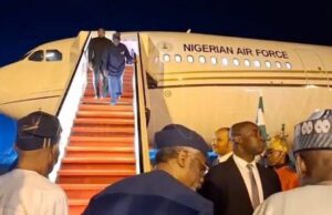 Tinubu returns to Abuja after Sallah break in Lagos Nigeria, Tinubu