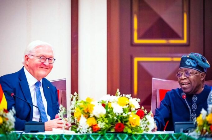 Tinubu and the President of Germany Tinubu