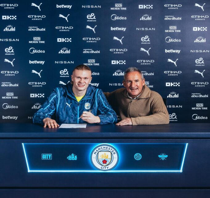 Haaland sings City contract Haaland