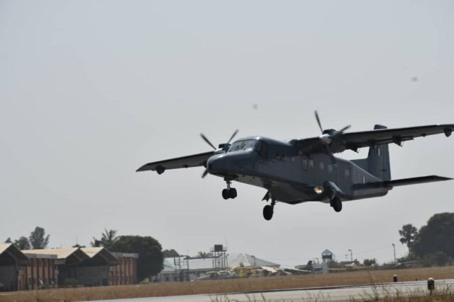 US military aircraft deliver ammunition to Borno Engineers