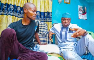 Oyebanji visits gallant firefighter injured during operation Oyebanji and wounded firefighter