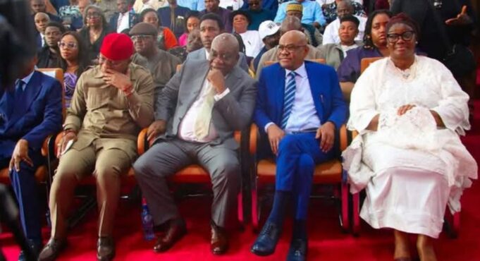 Supreme Court judge Agim with Wike at UNICAL convocation UNICAL convocation