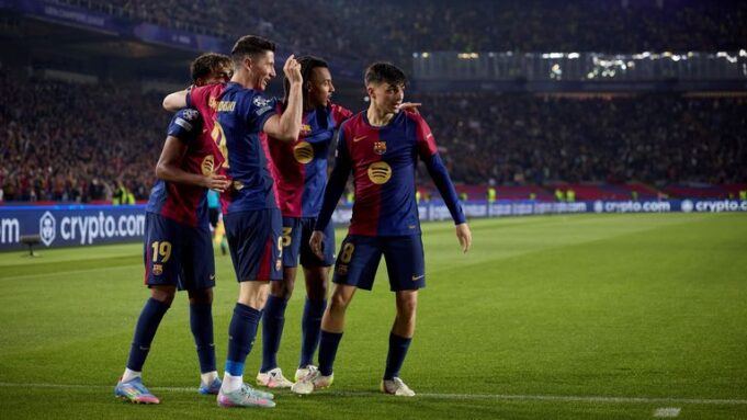 Barcelona vs Dortmund in Champions League Barcelona