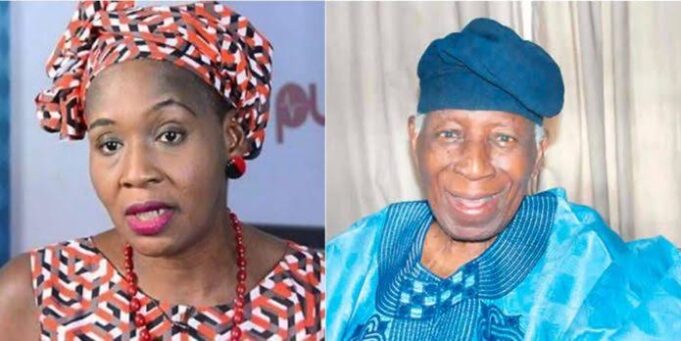 Kemi Olunloyo and late father Olunloyo