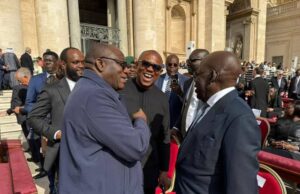 Tinubu, Peter Obi, Fayemi meet in Rome Tinubu, Fayemi, Obi in Rome