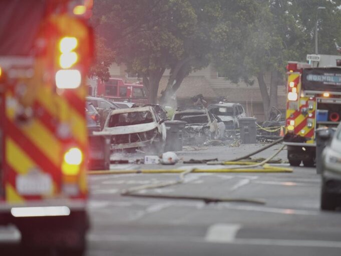 Many die as plane crashes into houses in California Plane