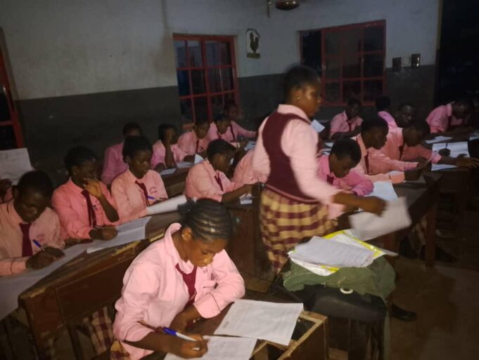 WAEC English exam at night WAEC