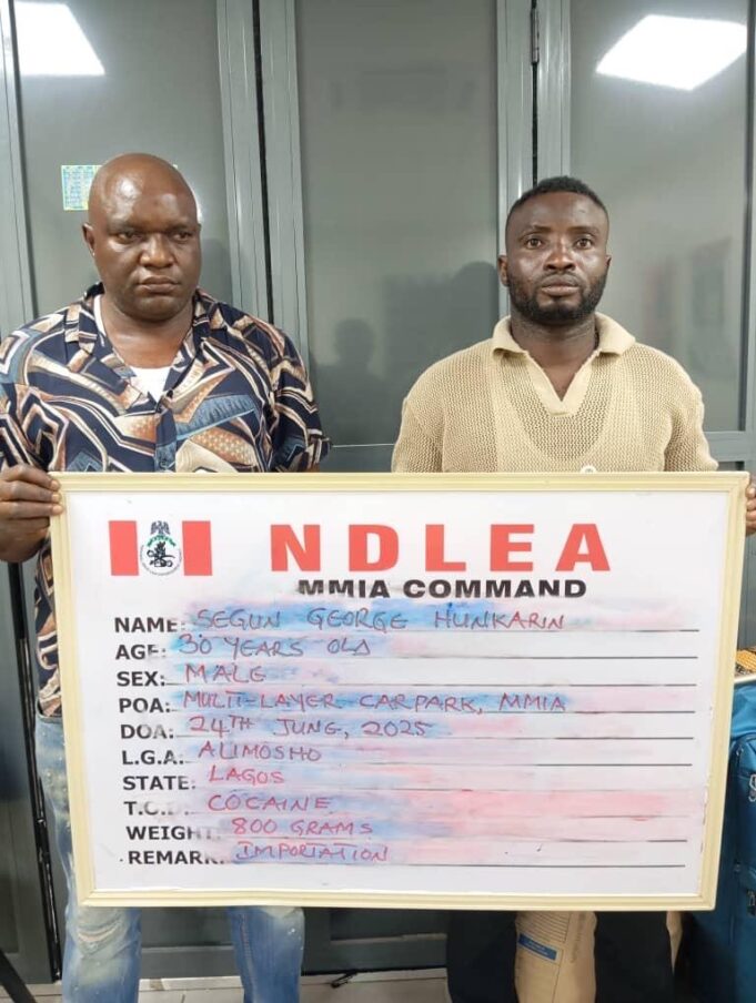Ex-footballer, 4 others nabbed with cocaine at Lagos, Enugu airports Footballer