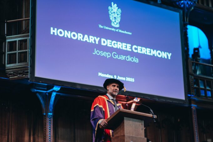 Guardiola bags honorary degree from University of Manchester Guardiola
