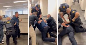 U.S. senator beaten, handcuffed by FBI at press conference on immigration raids Senator