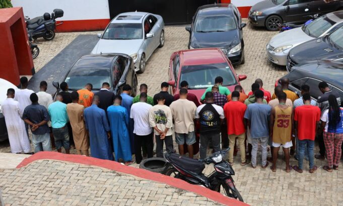 EFCC arrests 34 internet fraudsters in Ekiti Internet fraudsters