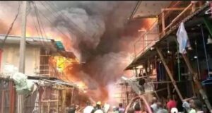 Fire ravages Kano GSM market during Eid-el-Kabir