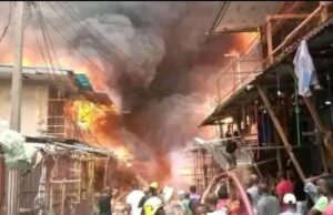 Fire ravages Kano GSM market during Eid-el-Kabir