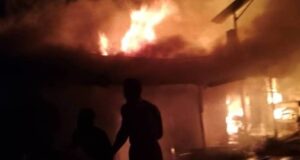 Power line collapse sparks fire near Kwara Assembly