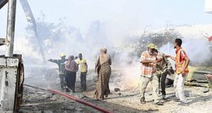 AU helicopter crashes at Mogadishu airport