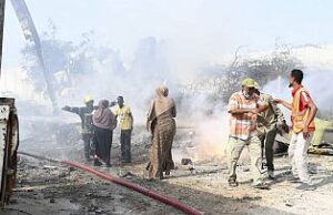AU helicopter crashes at Mogadishu airport