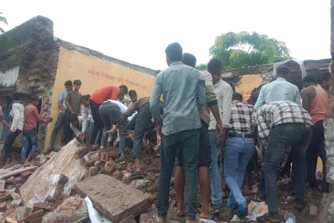 4 children dead, 17 injured as school roof collapses in India Children