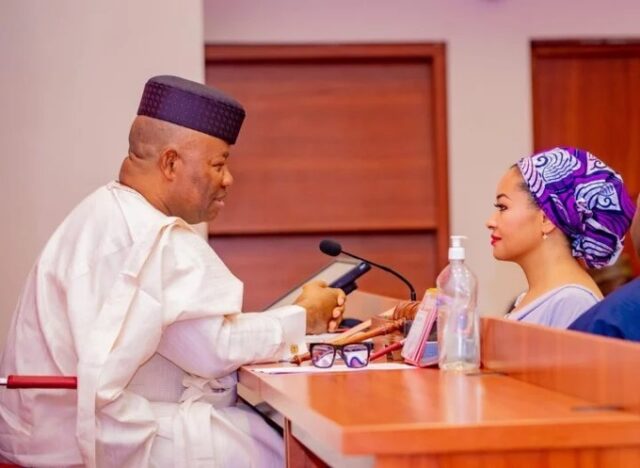 Akpabio congratulates senators after Appeal Court upholds Natasha’s suspension Committee