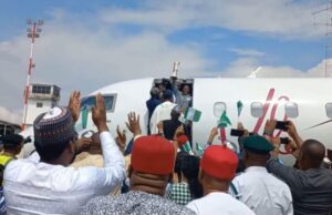 Super Falcons arrive Abuja with WAFCON trophy Super Falcons