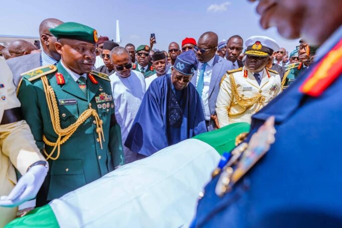 Tinubu receives Buhari’s remains in Katsina Tinubu