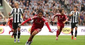 16-year-old Ngumoha scores winning goal as Liverpool defeat 10-man Newcastle Ngumoha