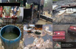 Navy destroys 71 illegal refineries, seizes stolen oil