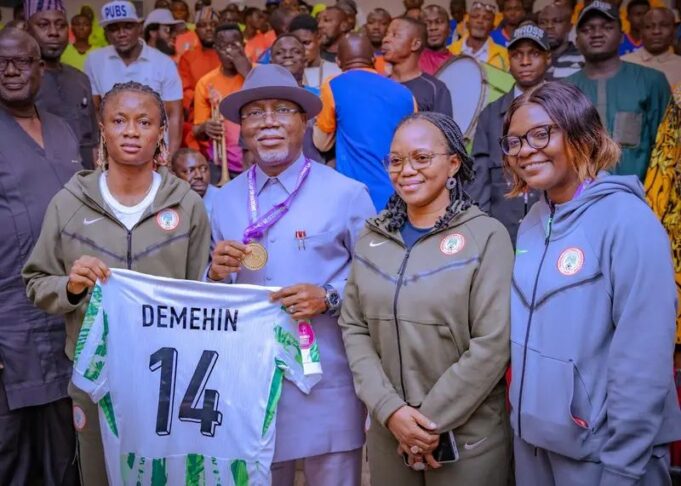 Aiyedatiwa and Super Falcons defender