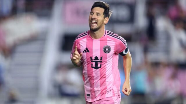 Inter Miami name stand after Messi Stand, Saudi Arabia, Messi