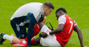 Saka out for one month with hamstring injury Saka