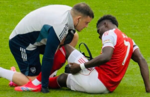 Saka out for one month with hamstring injury Saka