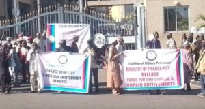 Retired soldiers protest over unpaid entitlements