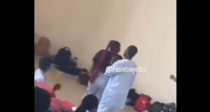 VIDEO: Lecturer, female student clash in exam hall over malpractice Lecturer