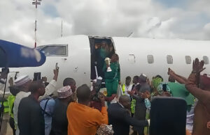 D’Tigress arrive Abuja with Afrobasket trophy Tigress