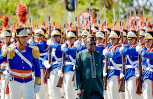 PHOTOS: Tinubu receives military honours in Brazil Tinubu