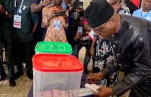 VIDEO: Wike votes in Rivers LG election Wike
