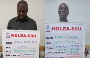 2 drug kingpins nabbed with Europe-bound cocaine, heroin in Lagos Cocaine
