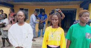Police parade three female varsity students over brutal assault video