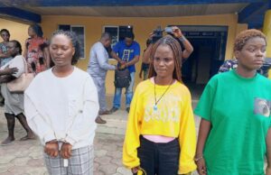 Police parade three female varsity students over brutal assault video