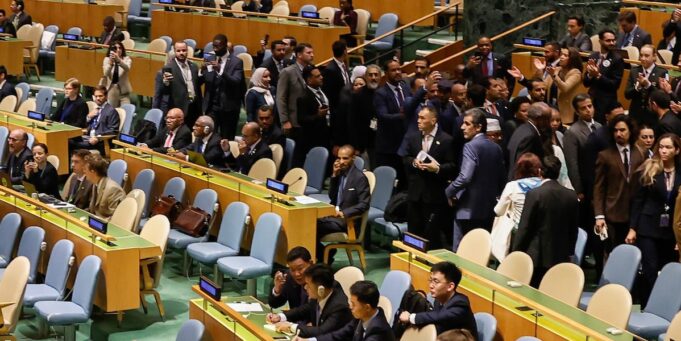 Delegates walk out as Netanyahu addresses UNGA Netanyahu