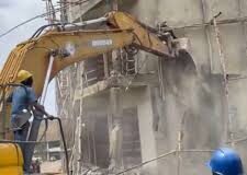 Lagos govt demolishes illegal buildings at Trade Fair Complex Trade Fair Complex