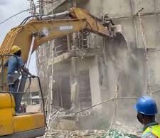 Lagos govt demolishes illegal buildings at Trade Fair Complex Trade Fair Complex