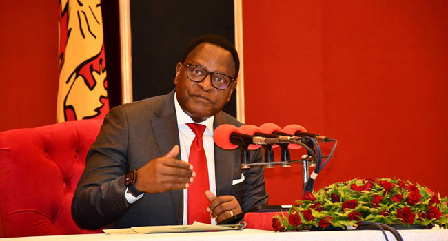 Malawi President Lazarus Chakwera Malawi