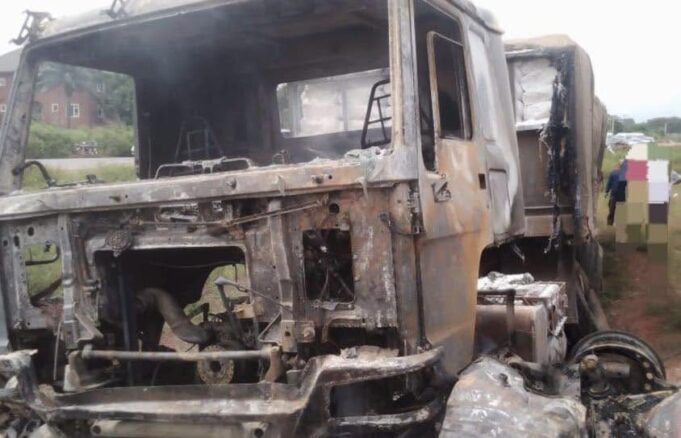 Razed truck in Enugu accident Enugu