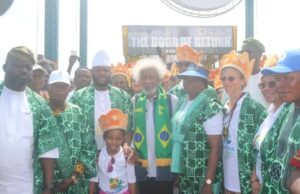 Soyinka leads symbolic homecoming for 57 diaspora returnees in Lagos