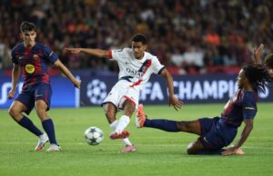 PSG stun Barcelona as Arsenal thrash Olympiakos in Champions League Arsenal