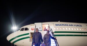 Tinubu arrives Lagos for Easter, project inaugurations after Plateau visit Lagos, Tinubu