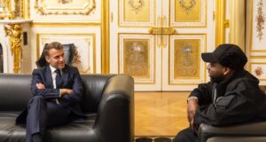 PHOTOS: Davido meets French President Macron Macron